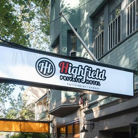 Highfield Private Hotel Sydney Exterior foto